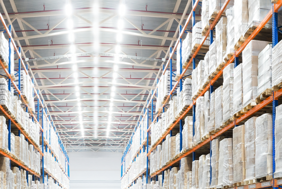 LED Retrofits warehouse ceiling lights